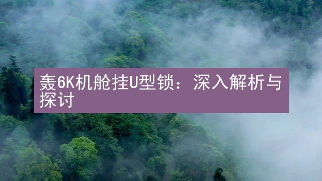 轰6K机舱挂U型锁：深入解析与探讨