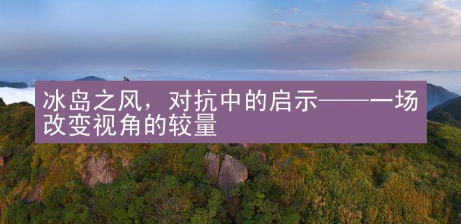 冰岛之风，对抗中的启示——一场改变视角的较量